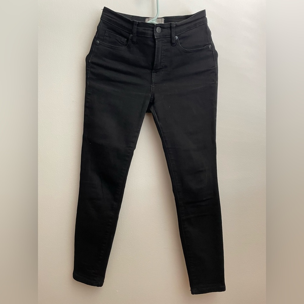 The Authentic Stretch Mid-Rise Skinny in Black